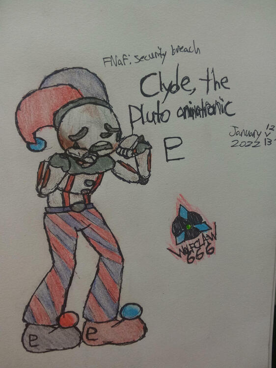Clyde, the Pluto animatronic (Security Breach fan animatronic) [January 13, 2022]
