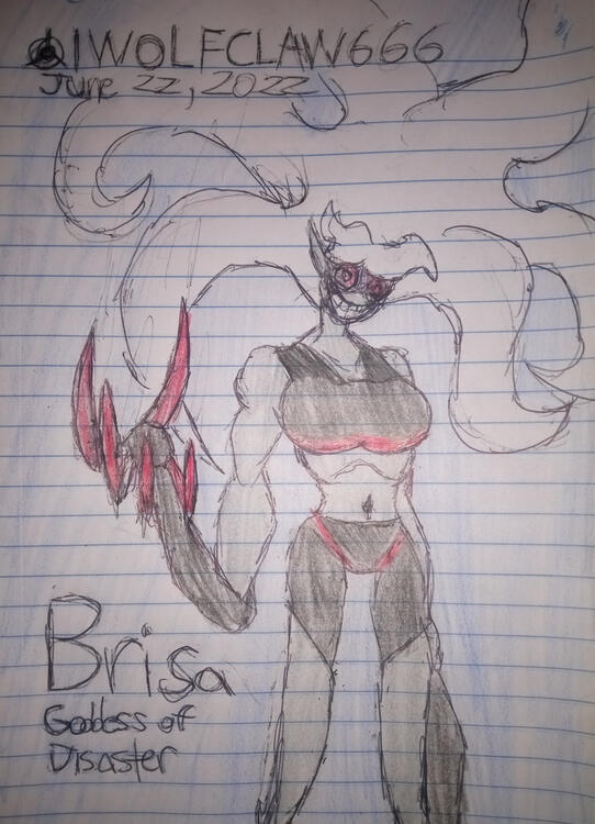 Brisa, the Goddess of Disaster (Character belongs to Armor_Breast) [June 22, 2022]