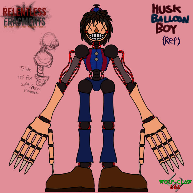 Husk Balloon Boy (for the FNaF fangame &quot;Relentless Fragments&quot;) [May 2021]